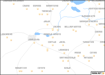 map of Arroyo Naranja